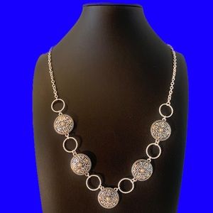 NEW Chico’s Silver Tone 36” Link Necklace